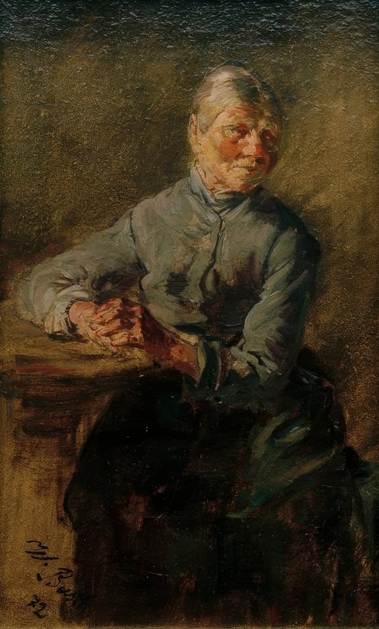 Yaşlı kadın by Wilhelm Busch