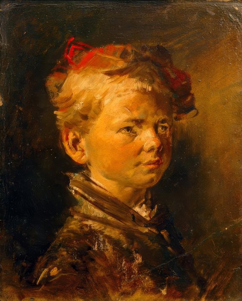 çocuk portresi by Wilhelm Busch