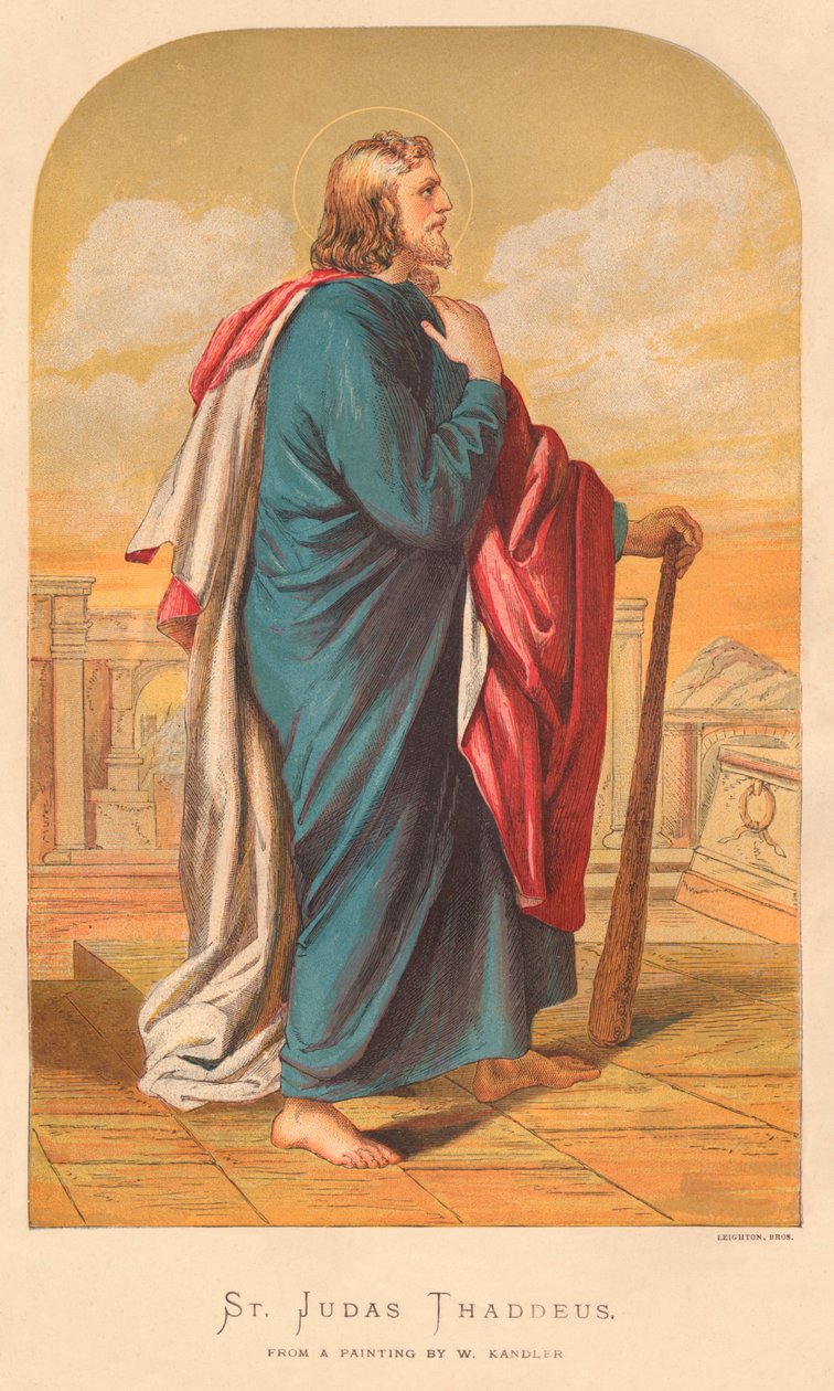 Aziz Judas Thaddeus, 19. yüzyılın ortaları. by Wilhelm Kandler