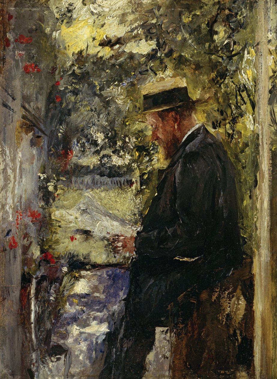Çardakta veteriner Reindl by Wilhelm Maria Hubertus Leibl