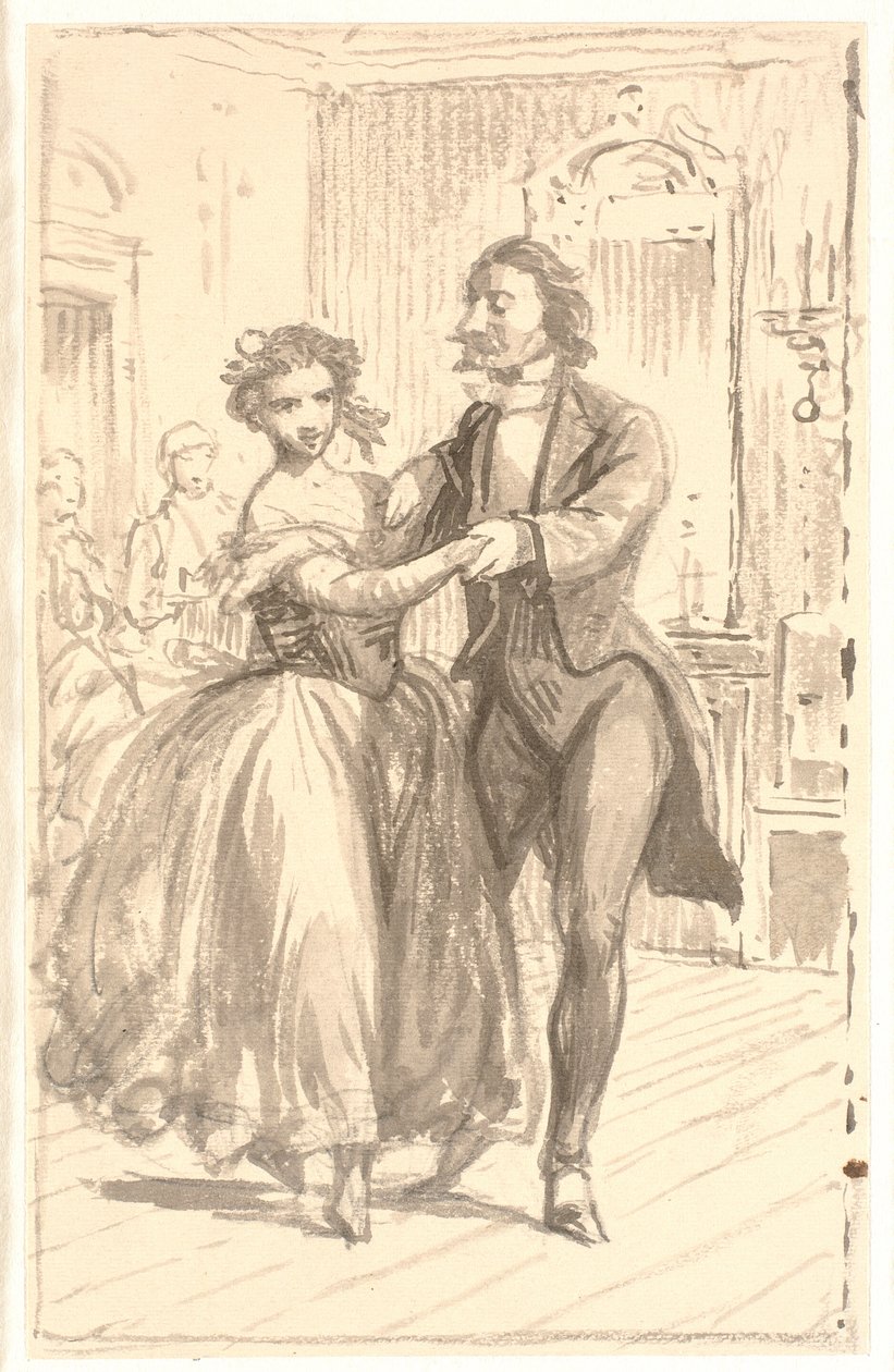 Balede ilk çift by Wilhelm Marstrand