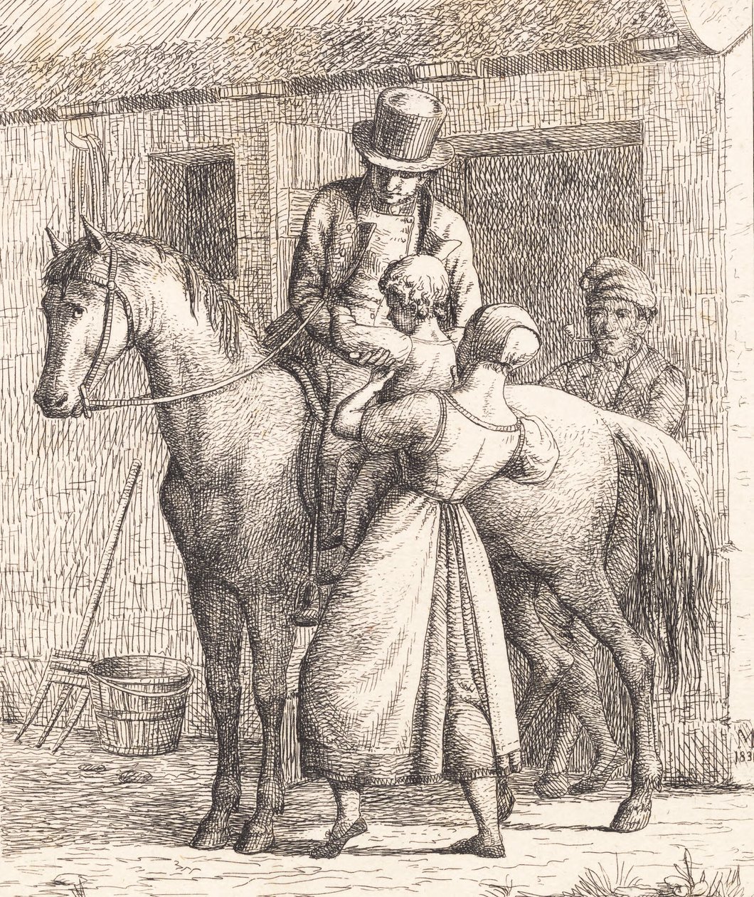 Köylü bir aile by Wilhelm Marstrand
