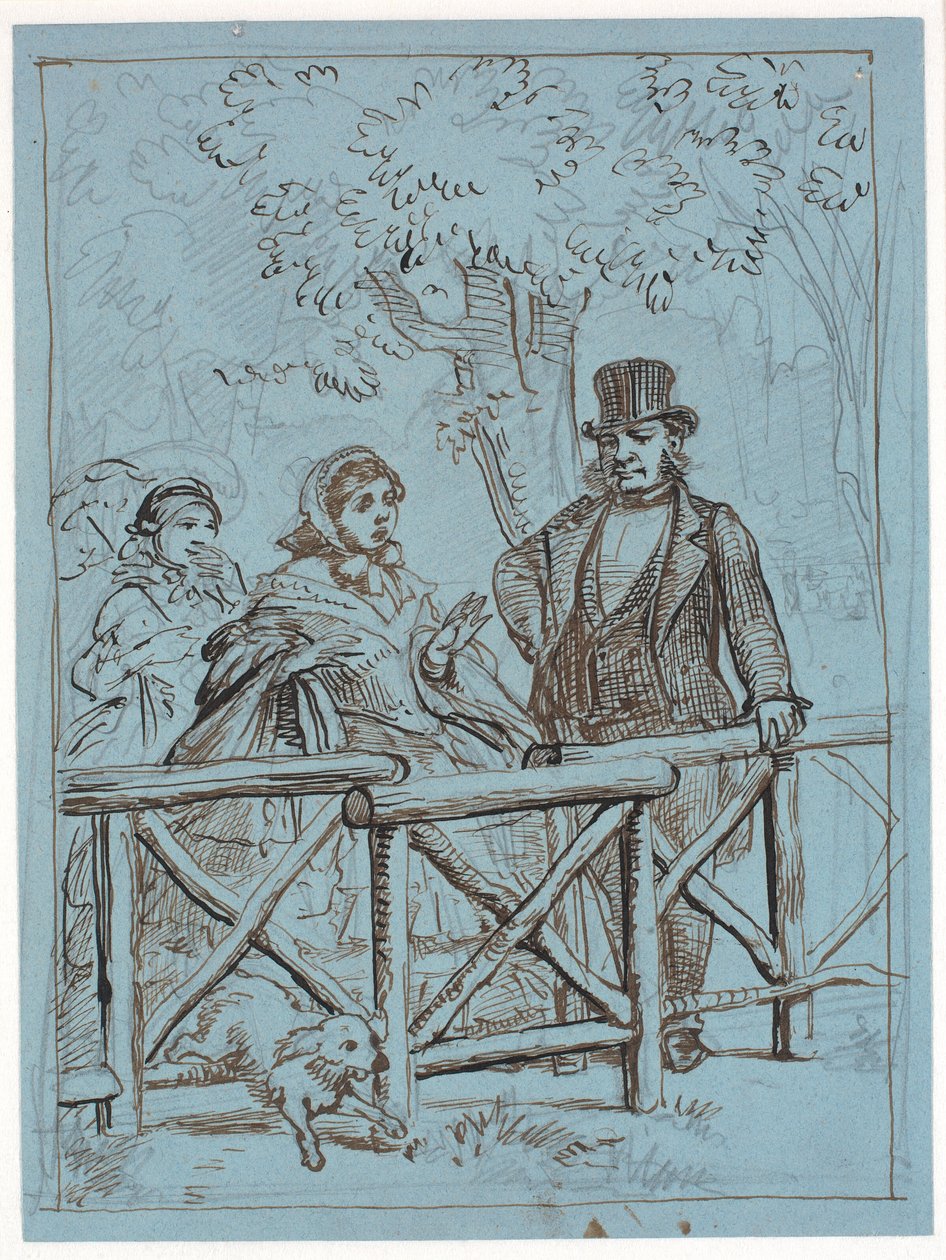 krinolinin zorlukları by Wilhelm Marstrand