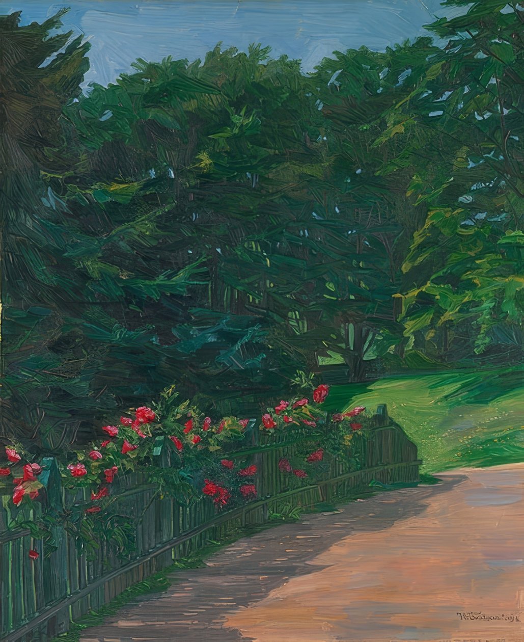 Manzara. 1910 by Wilhelm Trübner