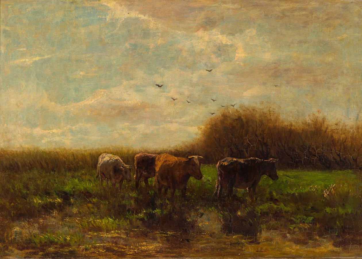İnekler akşam by Willem Maris