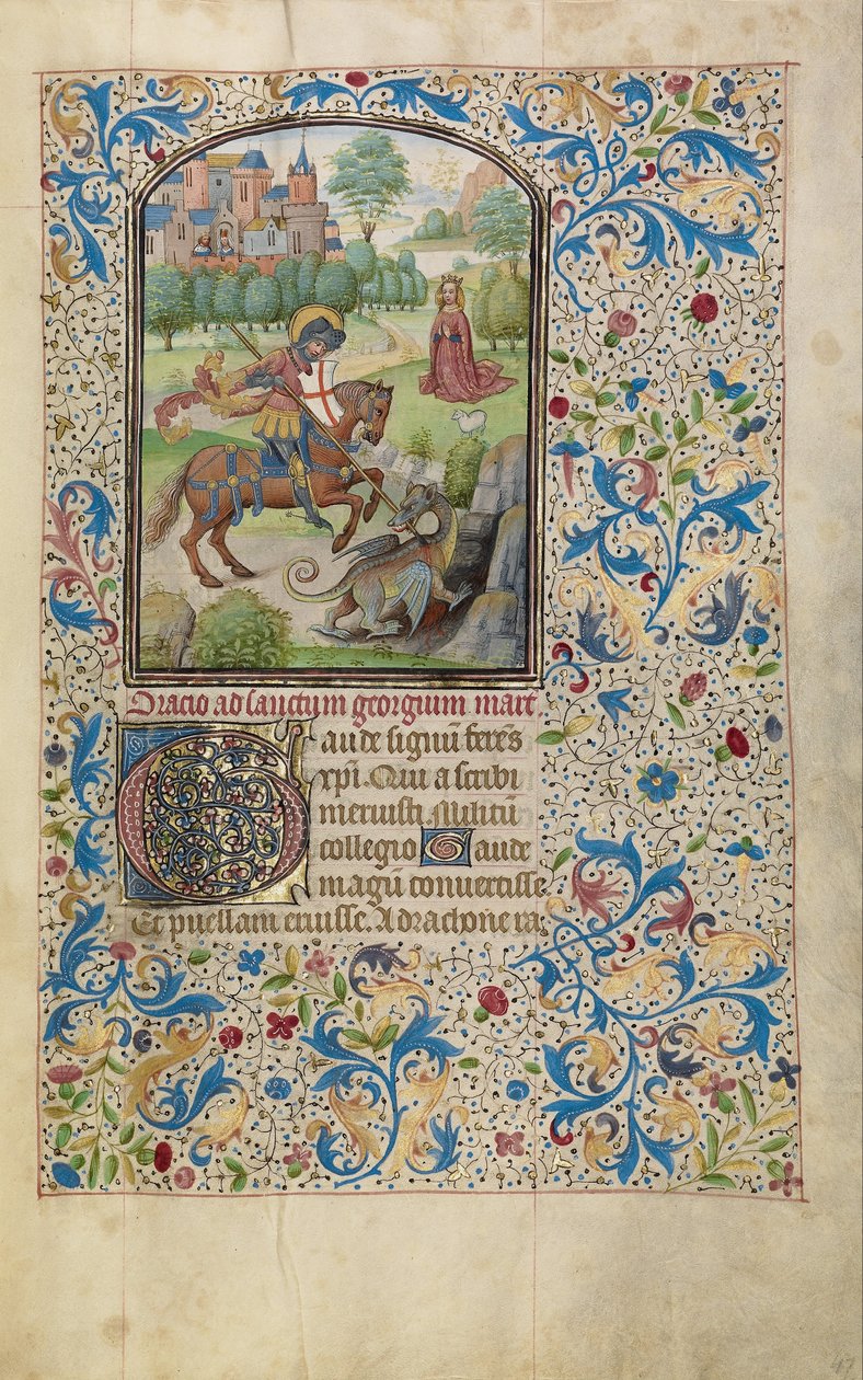 Aziz George ve Ejderha by Willem Vrelant
