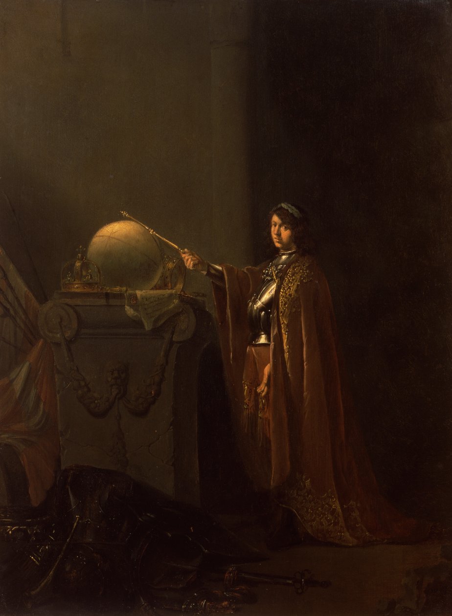 Alegorik Bir Konu (Adil Cetvel), c.1636 (meşe üzerine yağlı boya) by Willem de Poorter