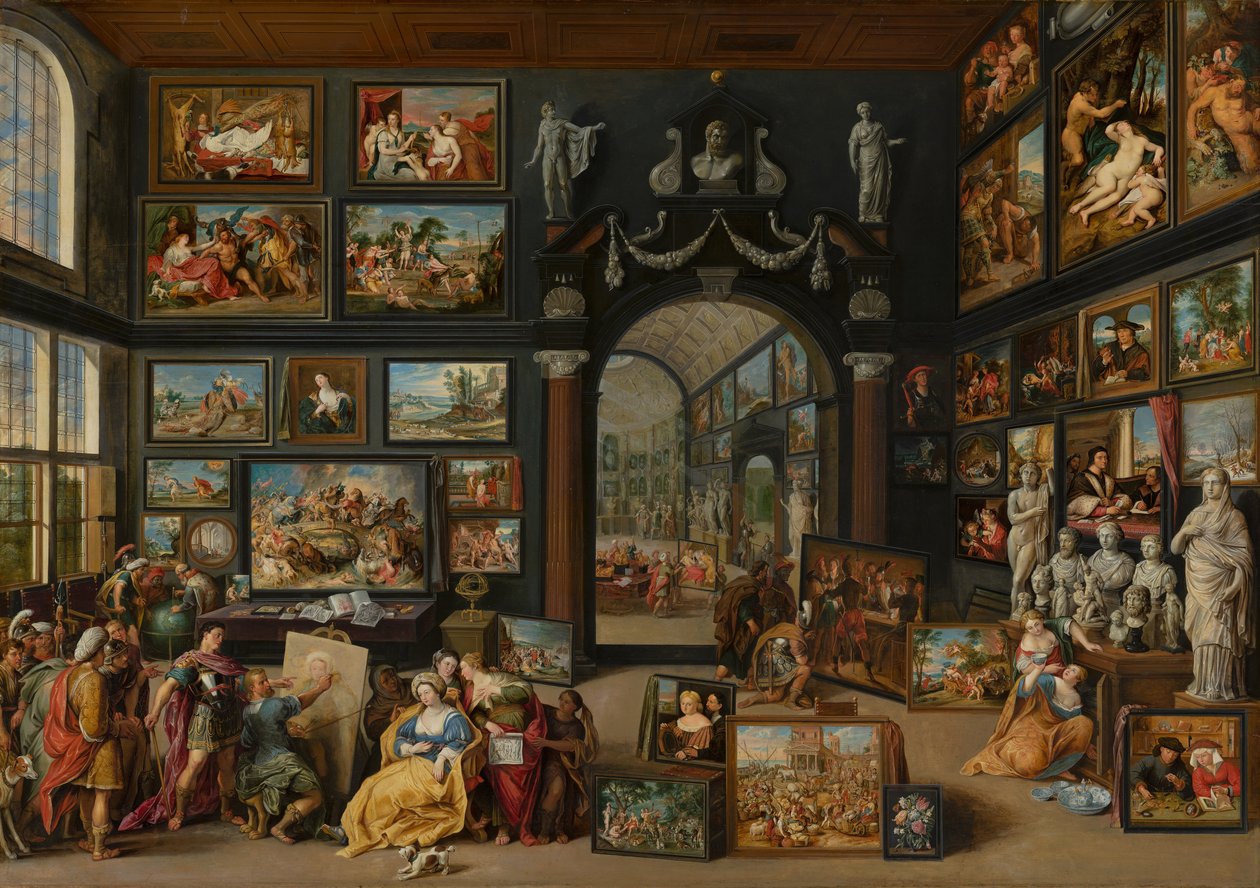 Apelles Campaspe Boyama, c.1630 by Willem van II Haecht