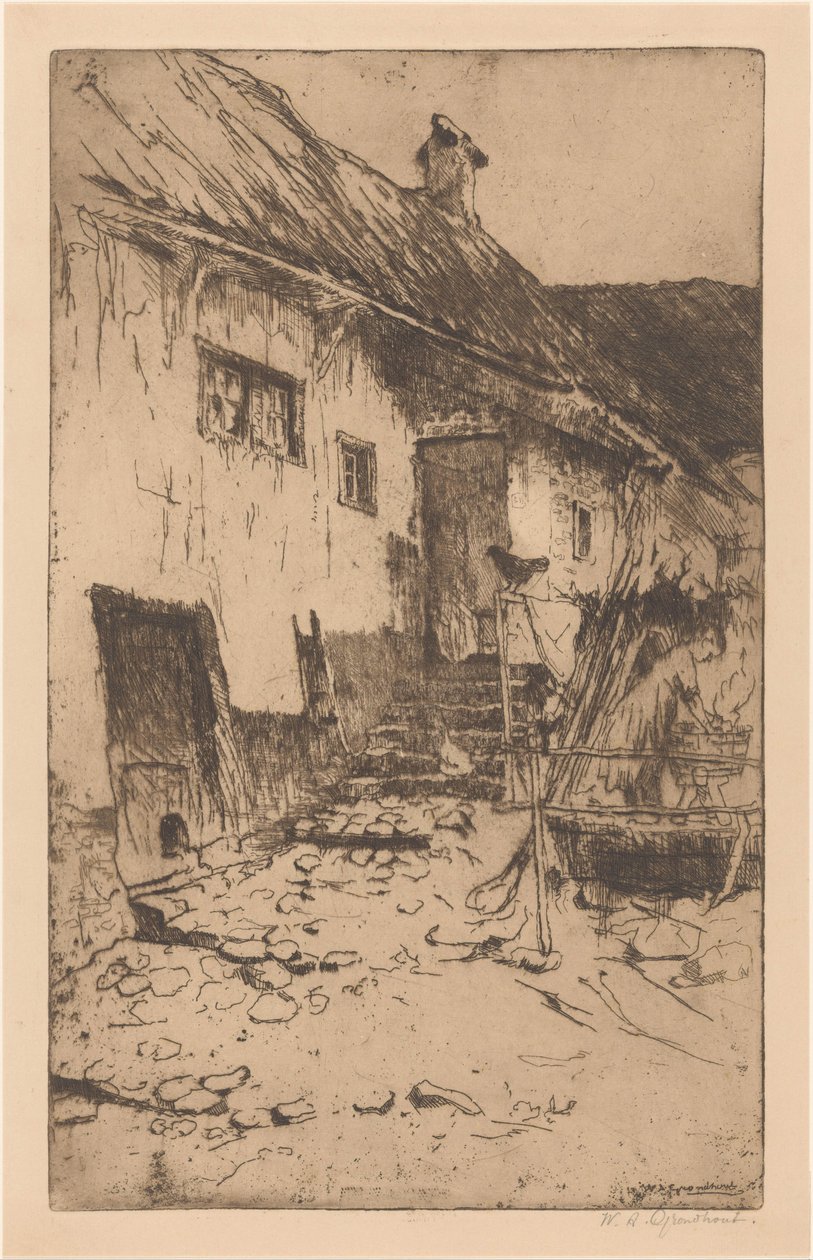 Çiftlik by Willem Adrianus Grondhout (signed by artist)
