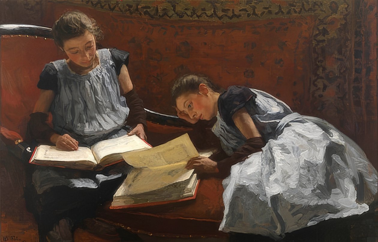Arntzenius kardeşler. 1895 by Willem Bastiaan Tholen