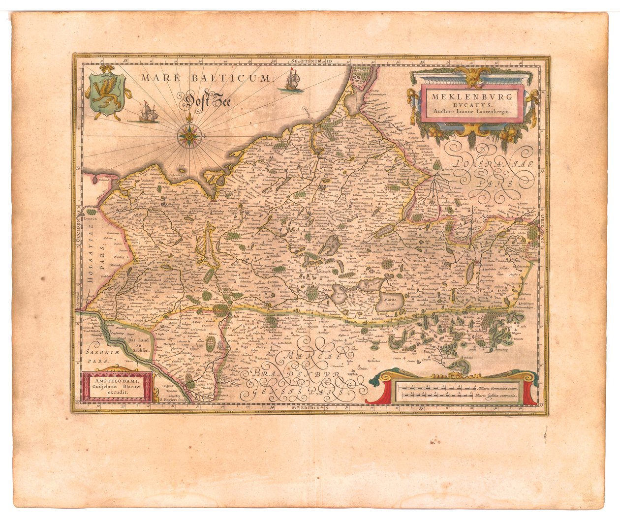 Mecklenburg Dükalığı by Willem Blaeu