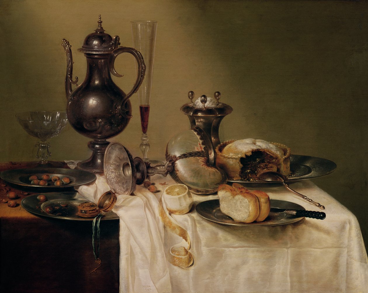 Natürmort, 1642 by Willem Claesz. Heda