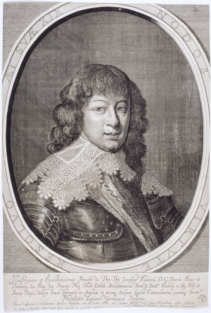 Janusz Radziwill (1612-55) 1633  by Willem Hondius