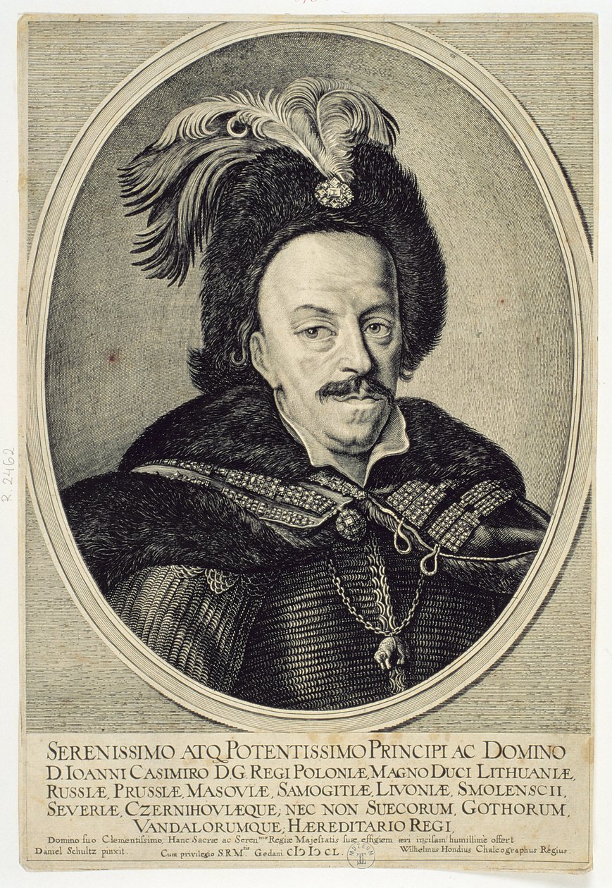 John Kazimir Vasa (1609-72) 1650  by Willem Hondius
