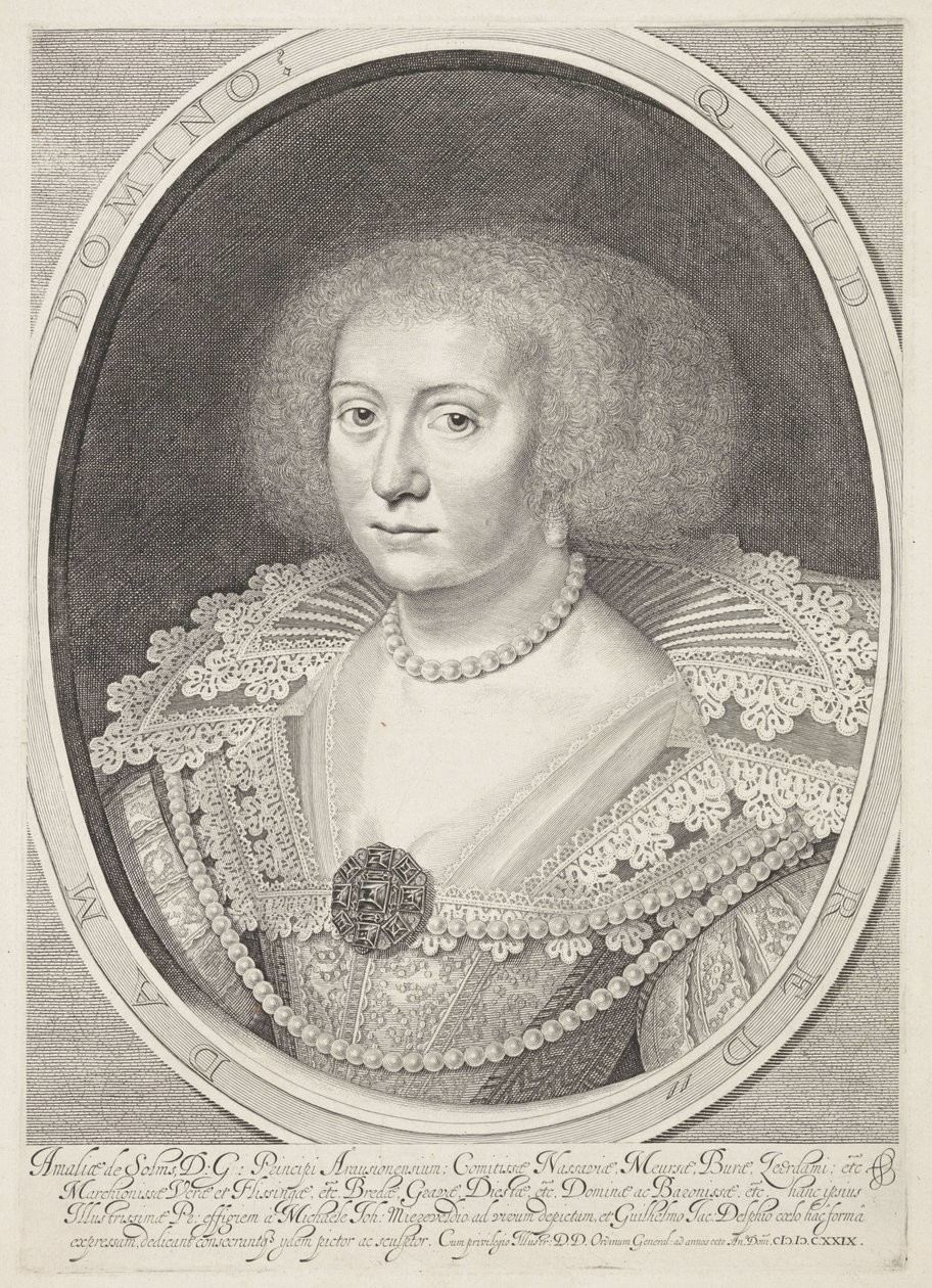 Amalia van Solms'un portresi by Willem Jacobsz Delff