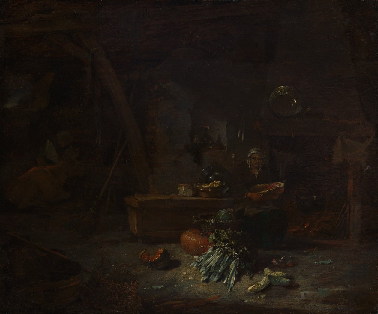 Bir Mutfağın İçi, ca. 1642-44. by Willem Kalf