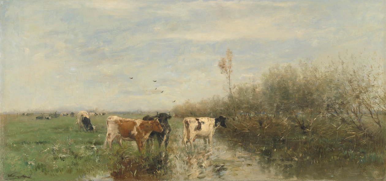 Islak Çayırda İnekler by Willem Maris