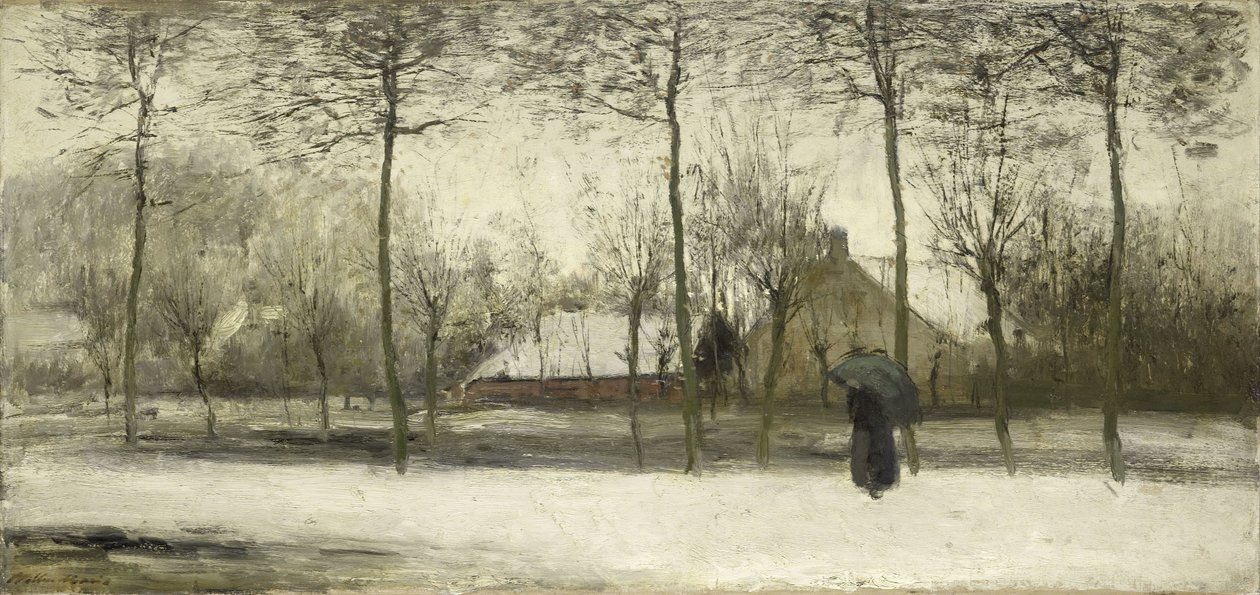 kış manzarası by Willem Maris