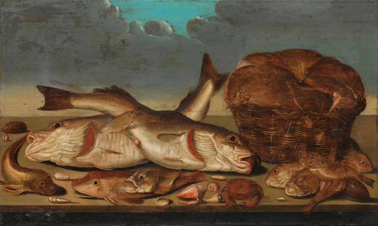 Balık ile Natürmort by Willem Ormea