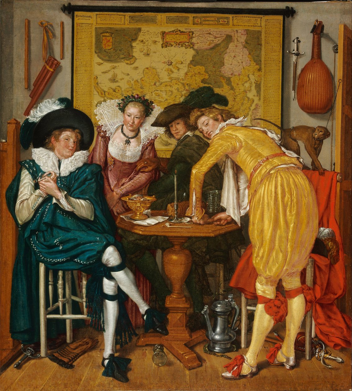 neşeli şirket by Willem Pietersz. Buytewech