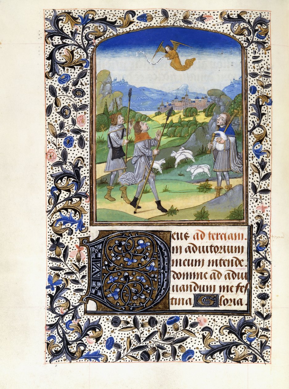 Çobanların Müjdesi, c.1480 by Willem Vrelant