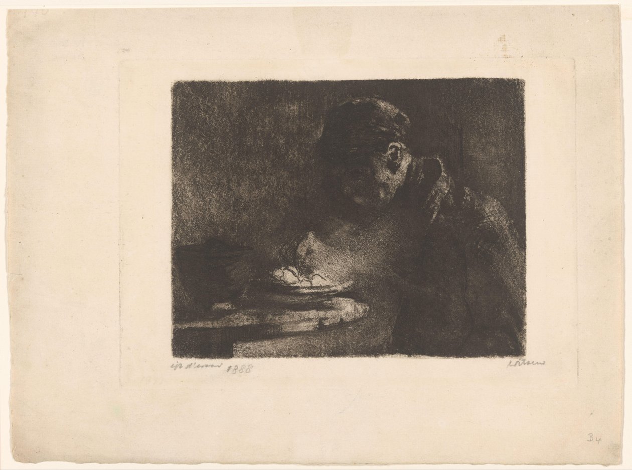 yiyen adam by Willem Witsen (signed by artist)