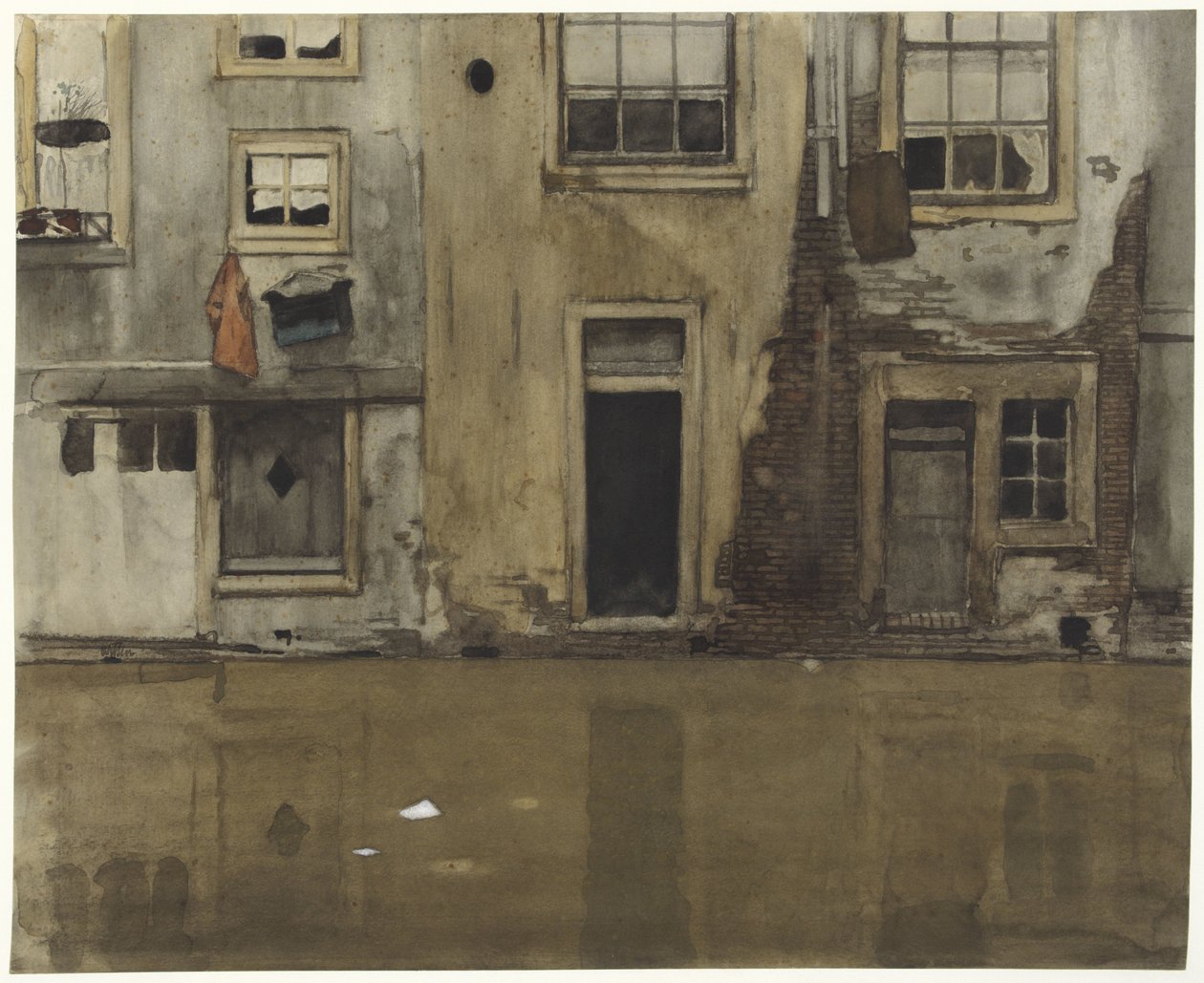 Kanaldaki evler by Willem Arnoldus Witsen