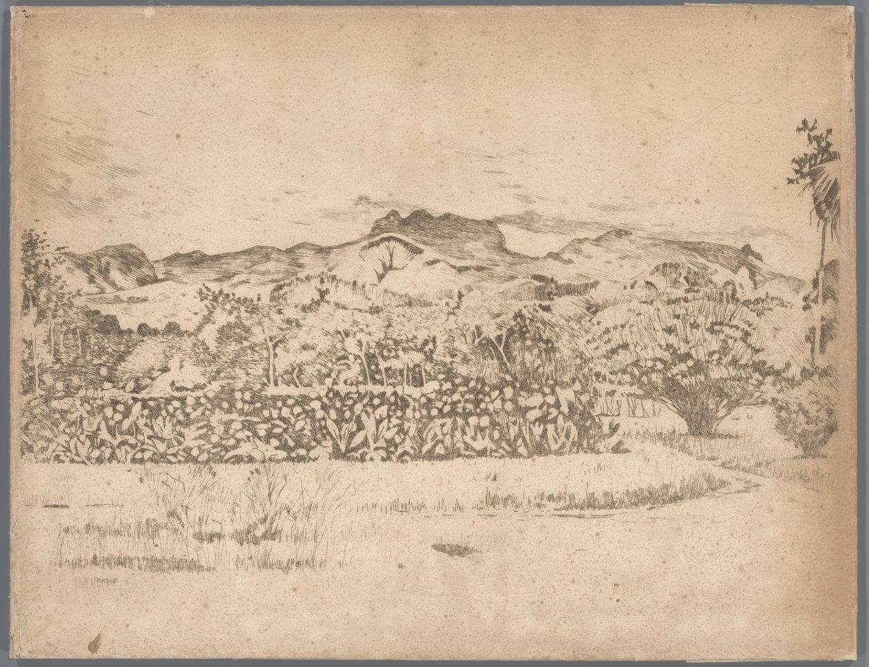 De Kloet yanardağının görünümü, Gambar by Willem Arnoldus Witsen