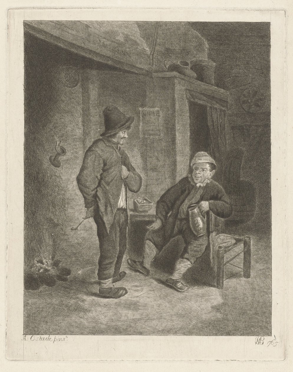 Çiftçiler ile iç by Willem de Bruin