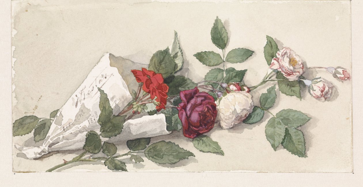 Gül ve sardunya buketi by Willem de Famars Testas