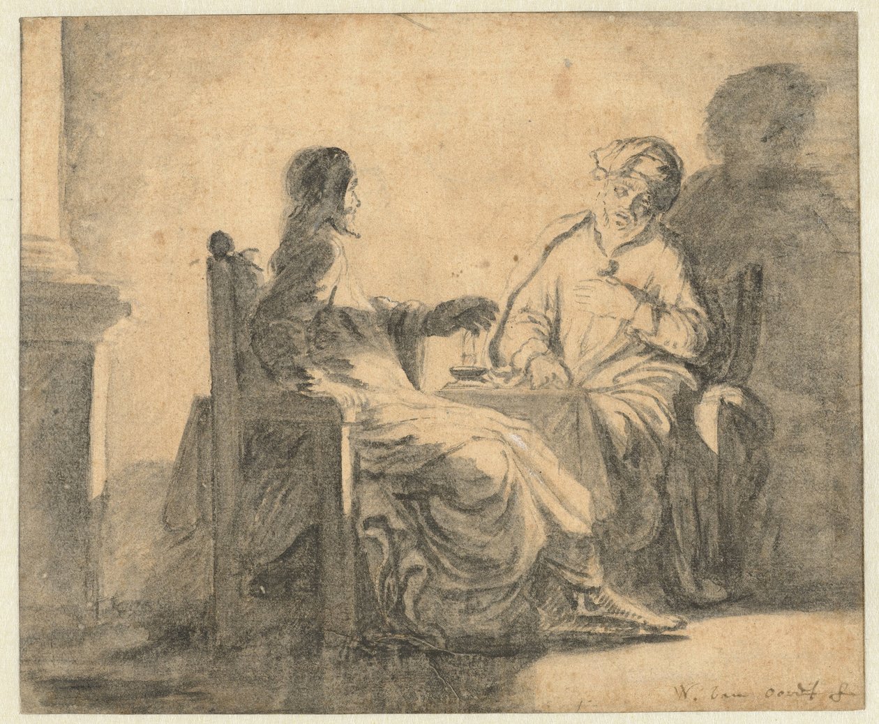 İsa ve Nikodim by Willem van Oordt