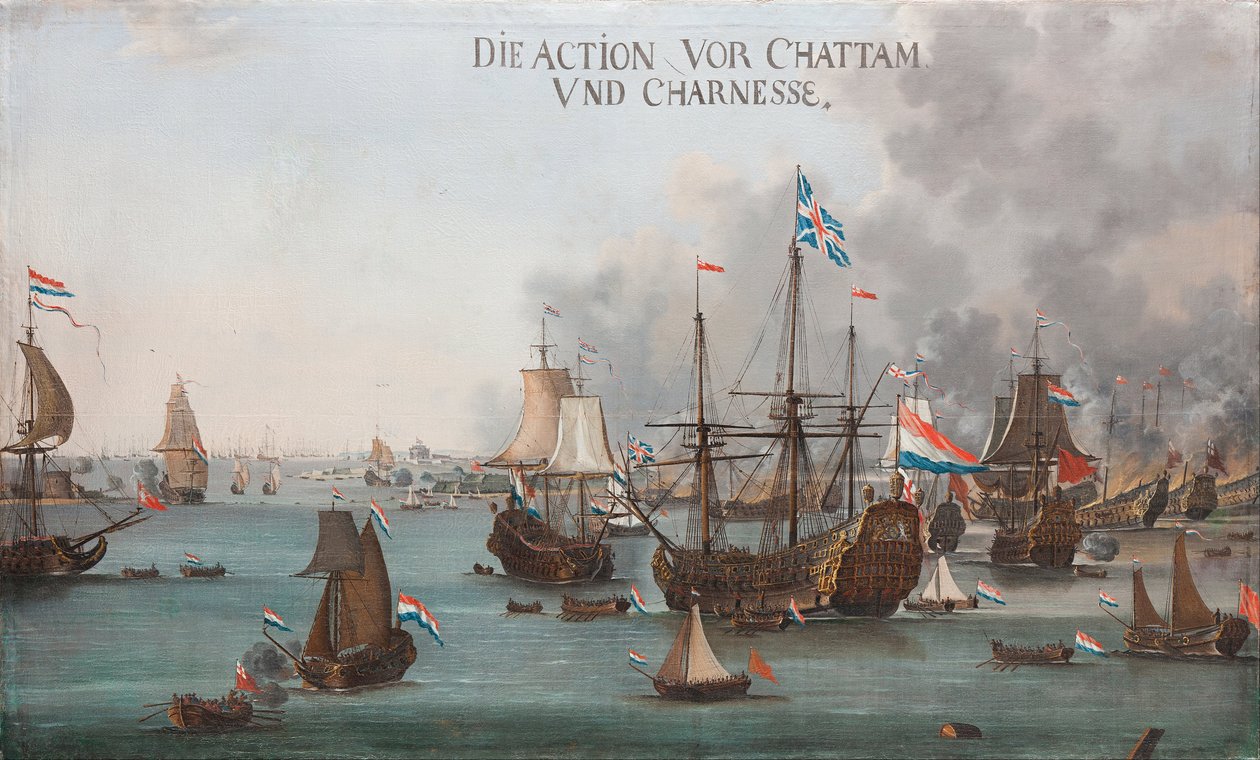 Chatham Savaşı by Willem van der Stoop