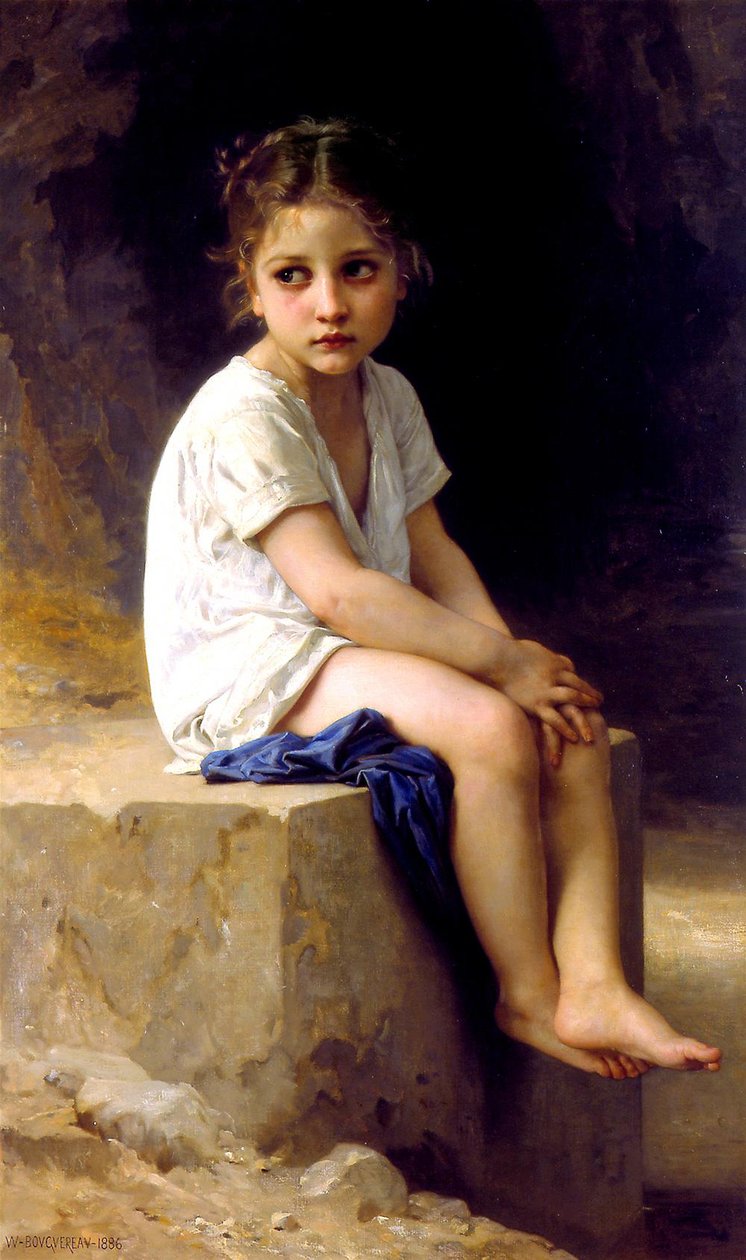 Uçurumun Eteğinde by William Adolphe Bouguereau