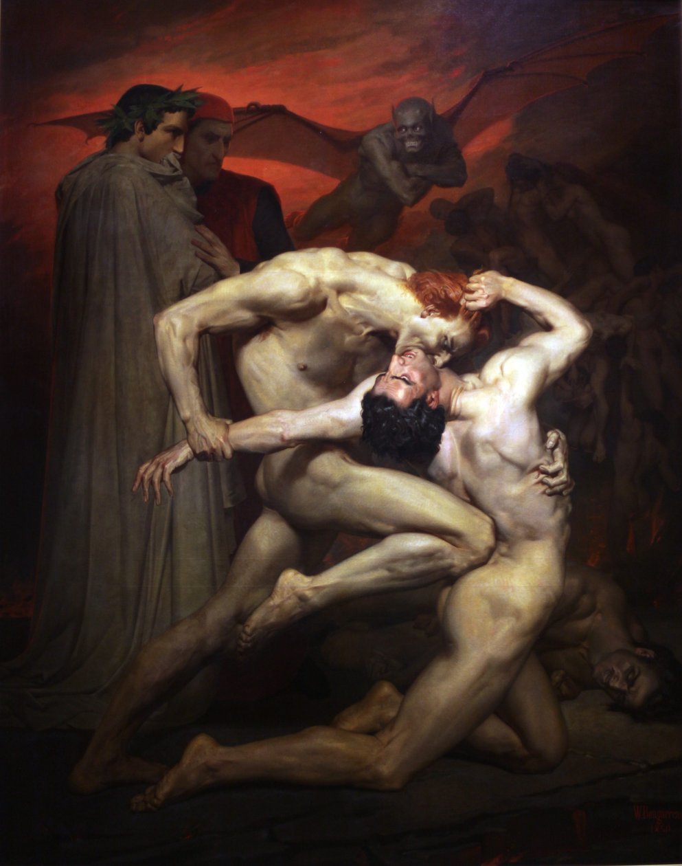 Dante ve Virgil by William Adolphe Bouguereau