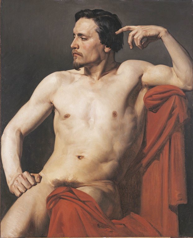 Yarım boyalı figür by William Adolphe Bouguereau