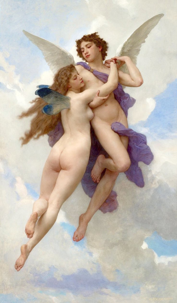LAMour ve Psych by William Adolphe Bouguereau