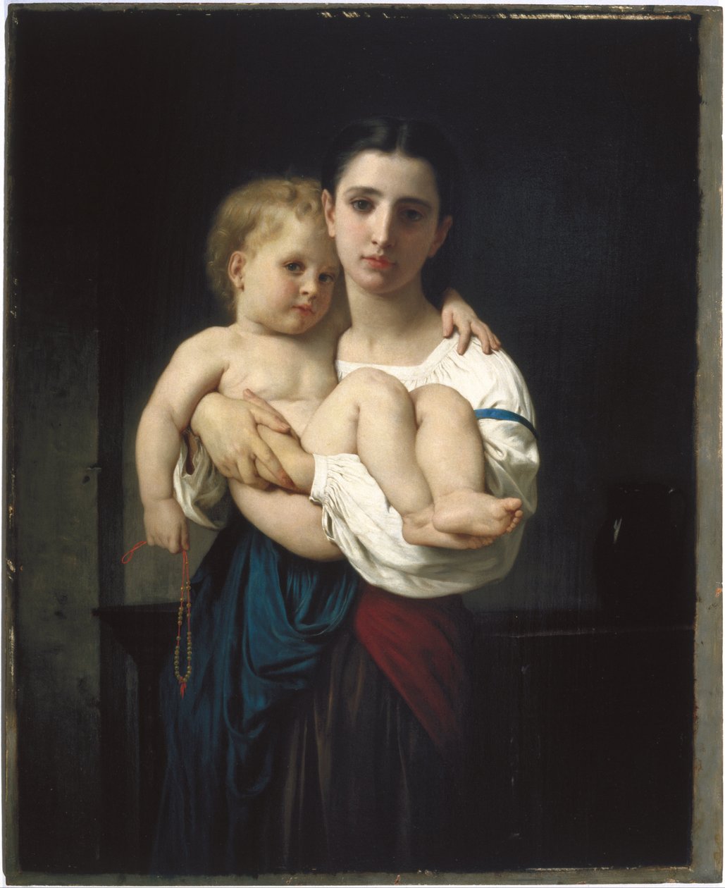 Abla, azaltma by William Adolphe Bouguereau