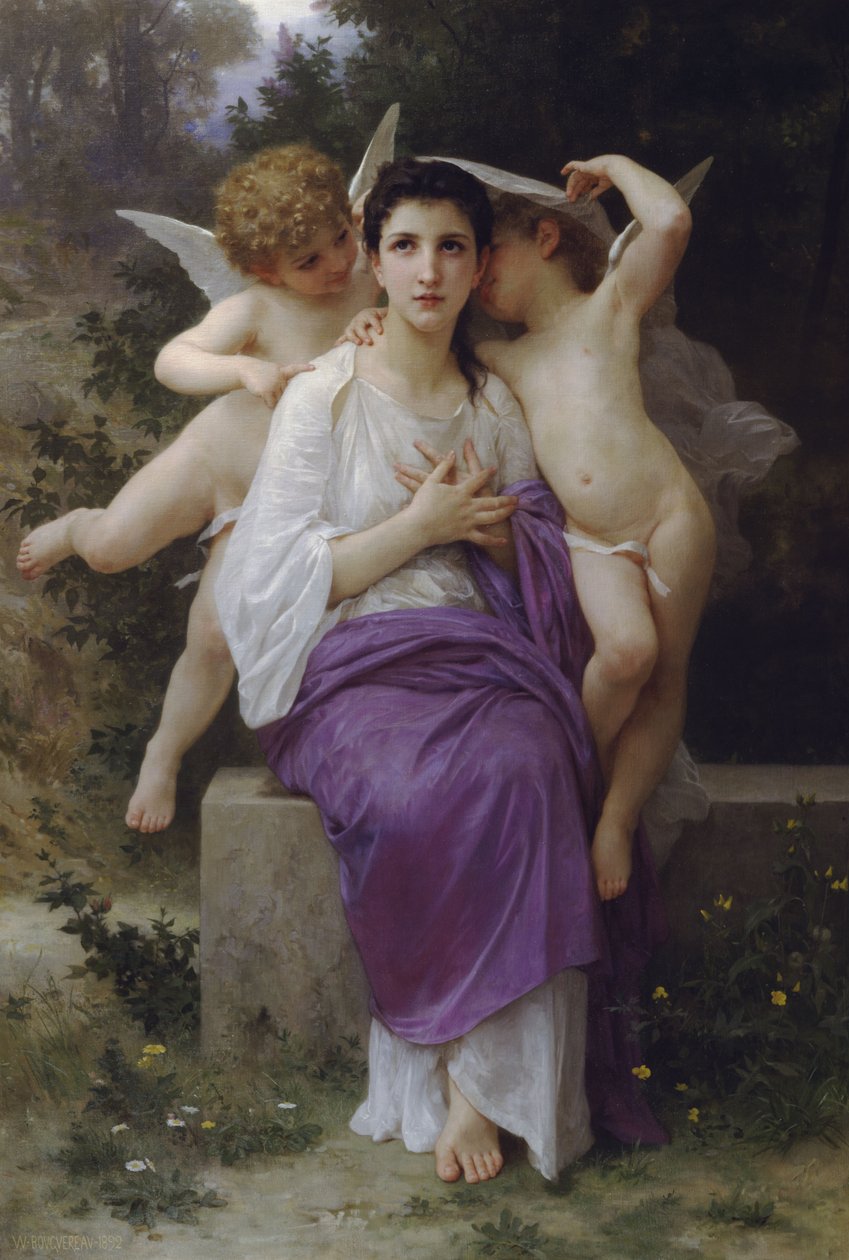 Kalbin uyanışı (1892) by William Adolphe Bouguereau