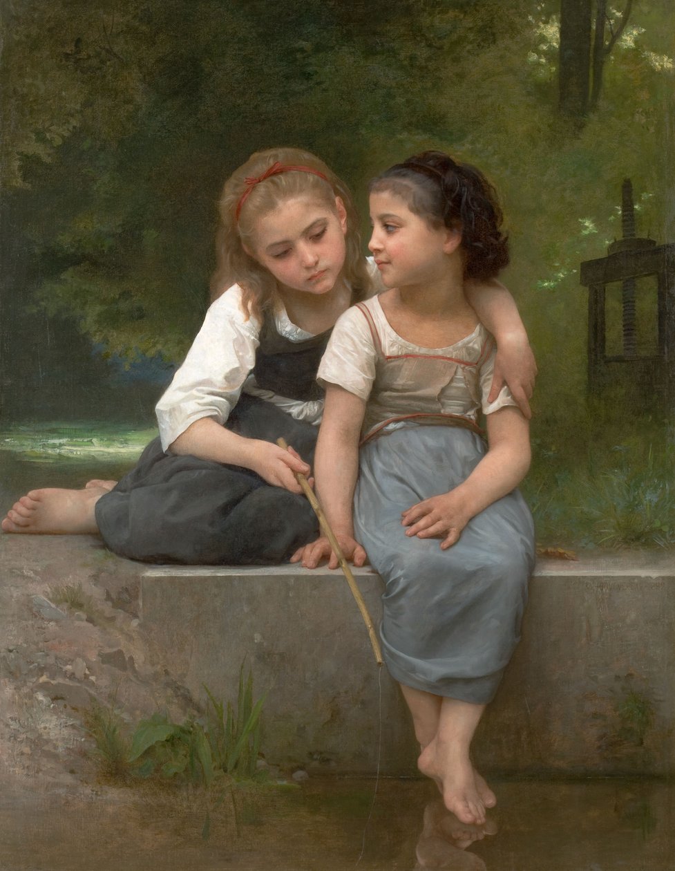Kurbağalar için balık tutma by William Adolphe Bouguereau