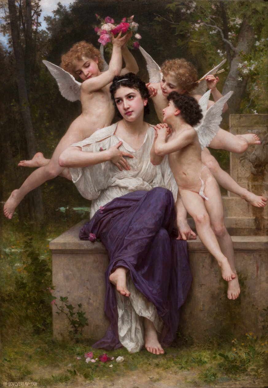Bahar rüyası by William Adolphe Bouguereau