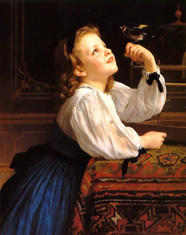 Kuş Çalışma Başkanı by William Adolphe Bouguereau