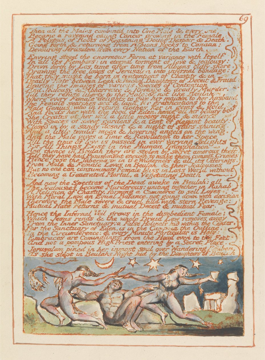 Kudüs, Levha 69, Sonra Tüm Erkekler.... by William Blake