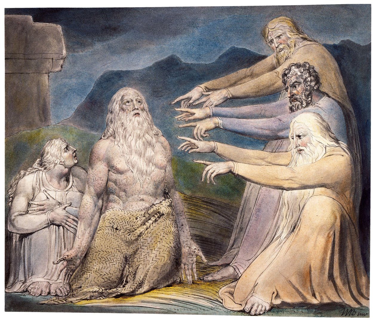 Arkadaşları Tarafından Azarlanan İş by William Blake