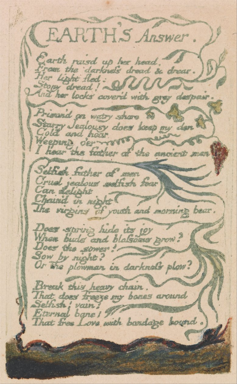 Masumiyet ve Tecrübe Şarkıları, Levha 35, by William Blake