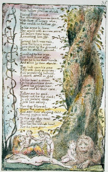 Bulunan Küçük Kız, Songs of Innocence and of Experience (Bentley Copy L) 1789-94