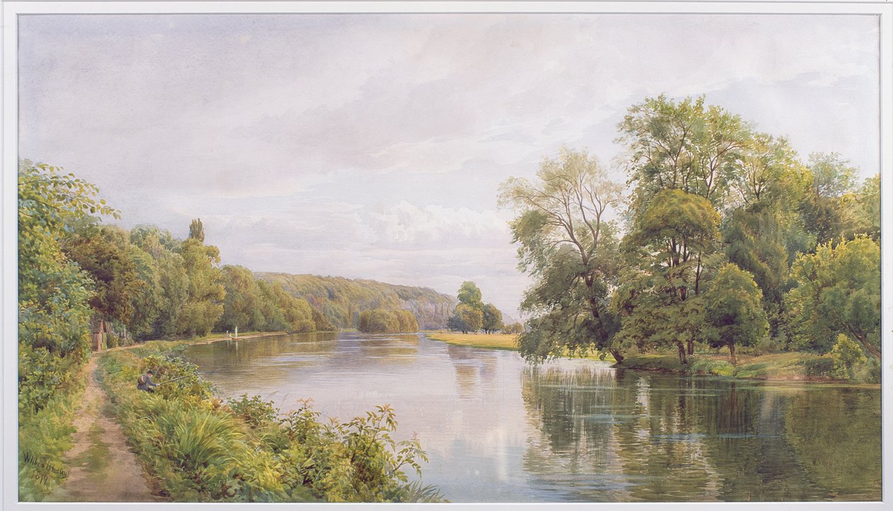 Thames, 1879 (kağıt üzerinde wc) by William Bradley
