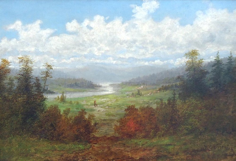 Linville Nehir Manzarası by William Charles Anthony Frerichs