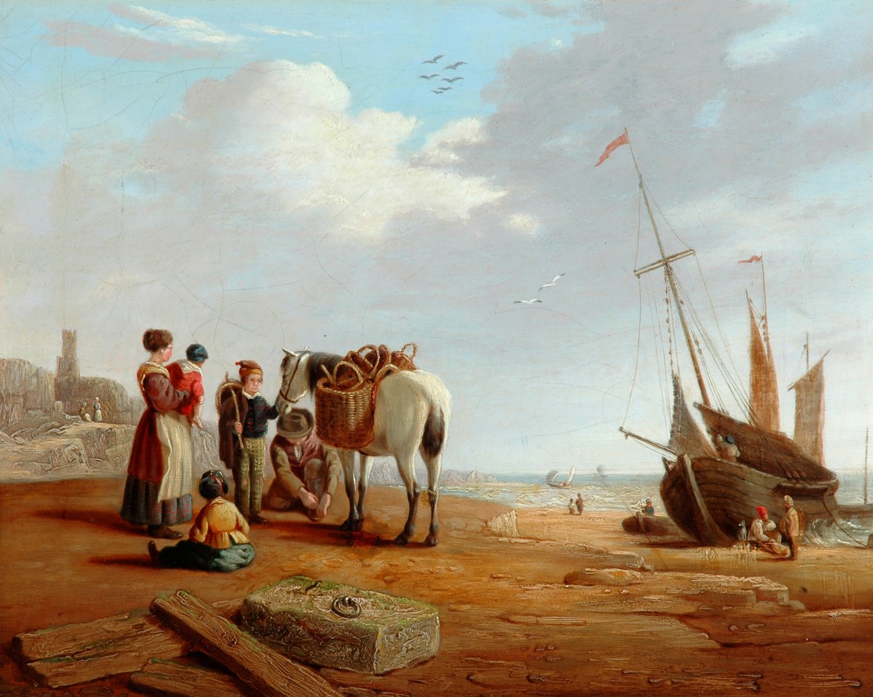 İtalyan Sahil Manzarası by Clarkson Frederick Stanfield
