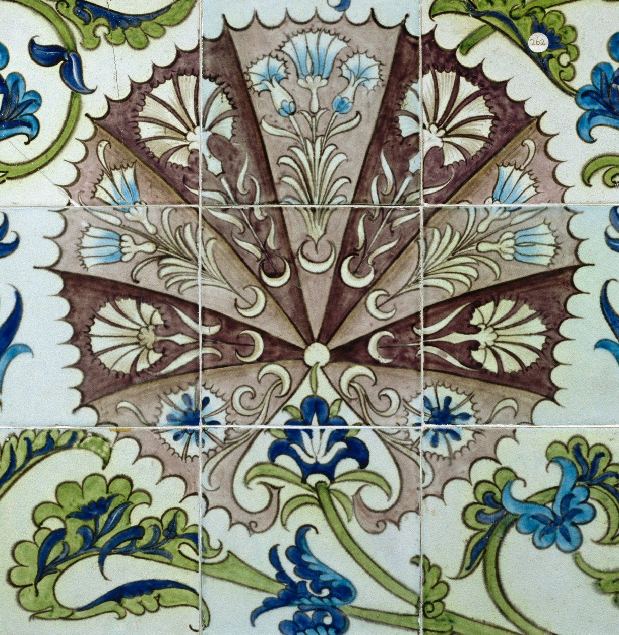 Çiçek desenli karo panel (seramik) by William de Morgan