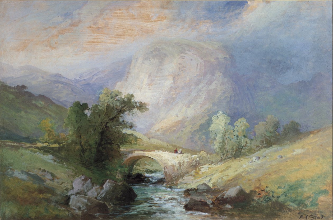 ಲೇಕ್ಲ್ಯಾಂಡ್ ಲ್ಯಾಂಡ್ಸ್ಕೇಪ್ಟರ್ಕ್ by William Edward Stott